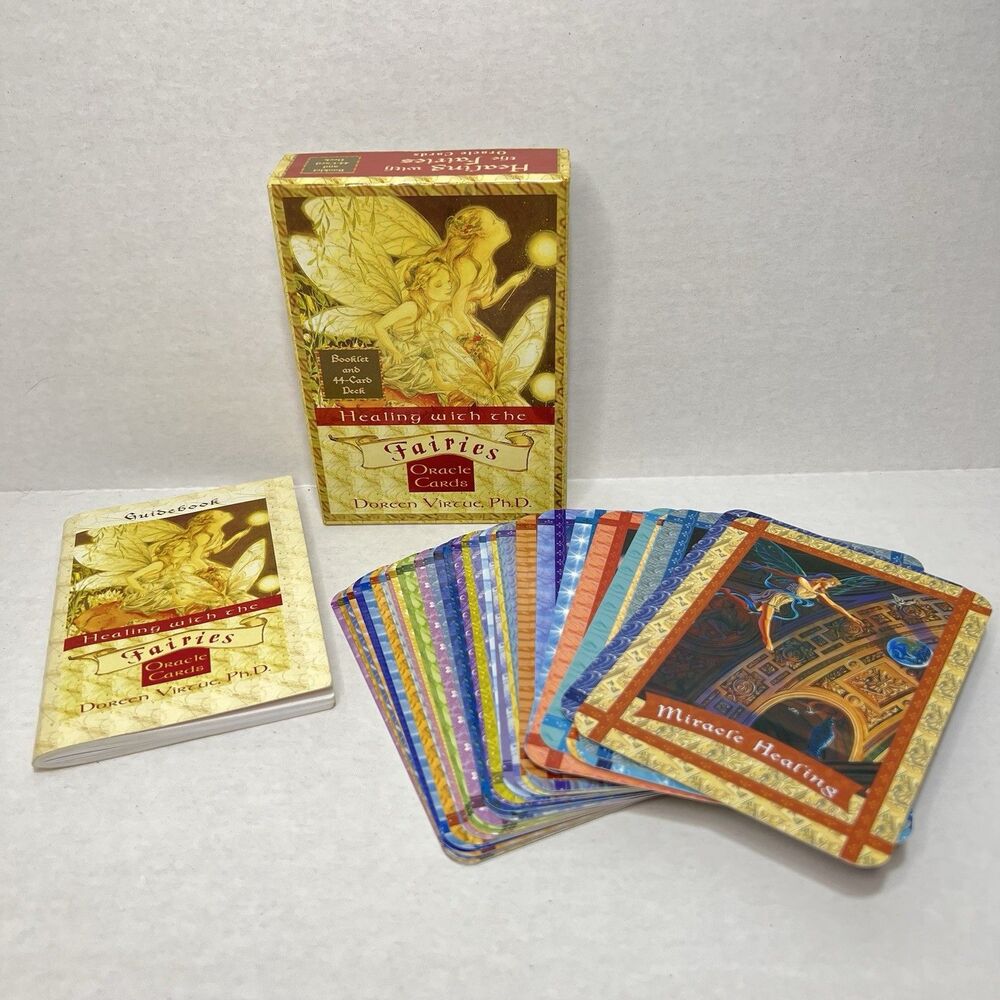 Doreen Virtue Healing With The Fairies Oracle Cards Booklet & 44 Cards